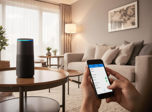 casa inteligente econômica automação residencial acessível com alexa e luz inteligente